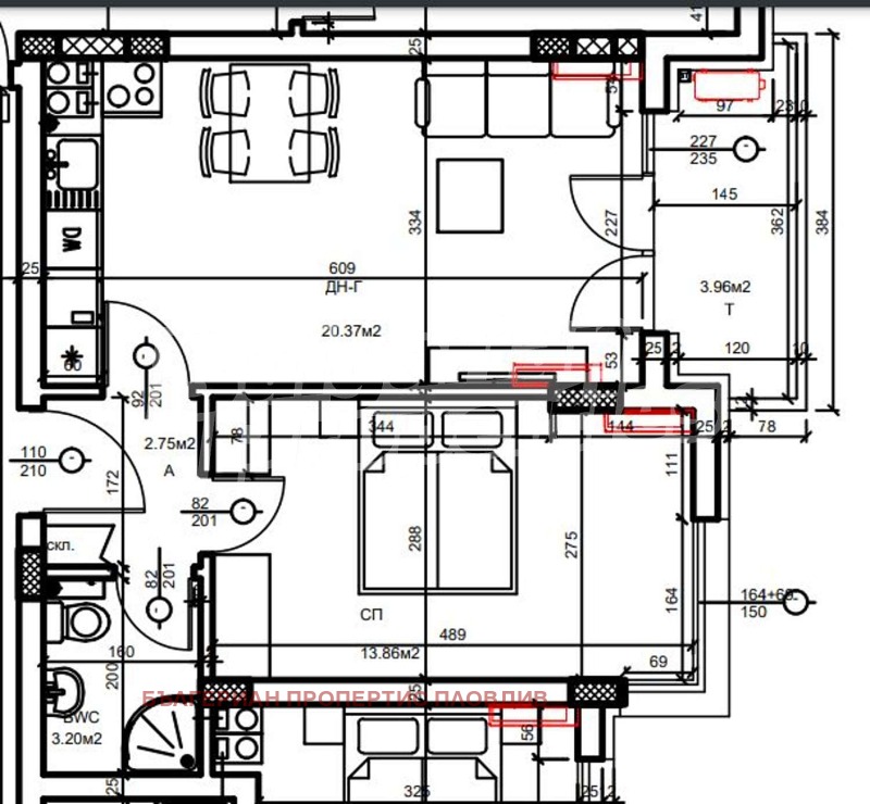 For Sale  1 bedroom Plovdiv , Hristo Smirnenski , 63 sq.m | 64549868 - image [3]