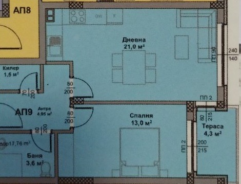 Продава 2-СТАЕН, гр. Варна, м-т Пчелина, снимка 5 - Апартаменти - 53634229