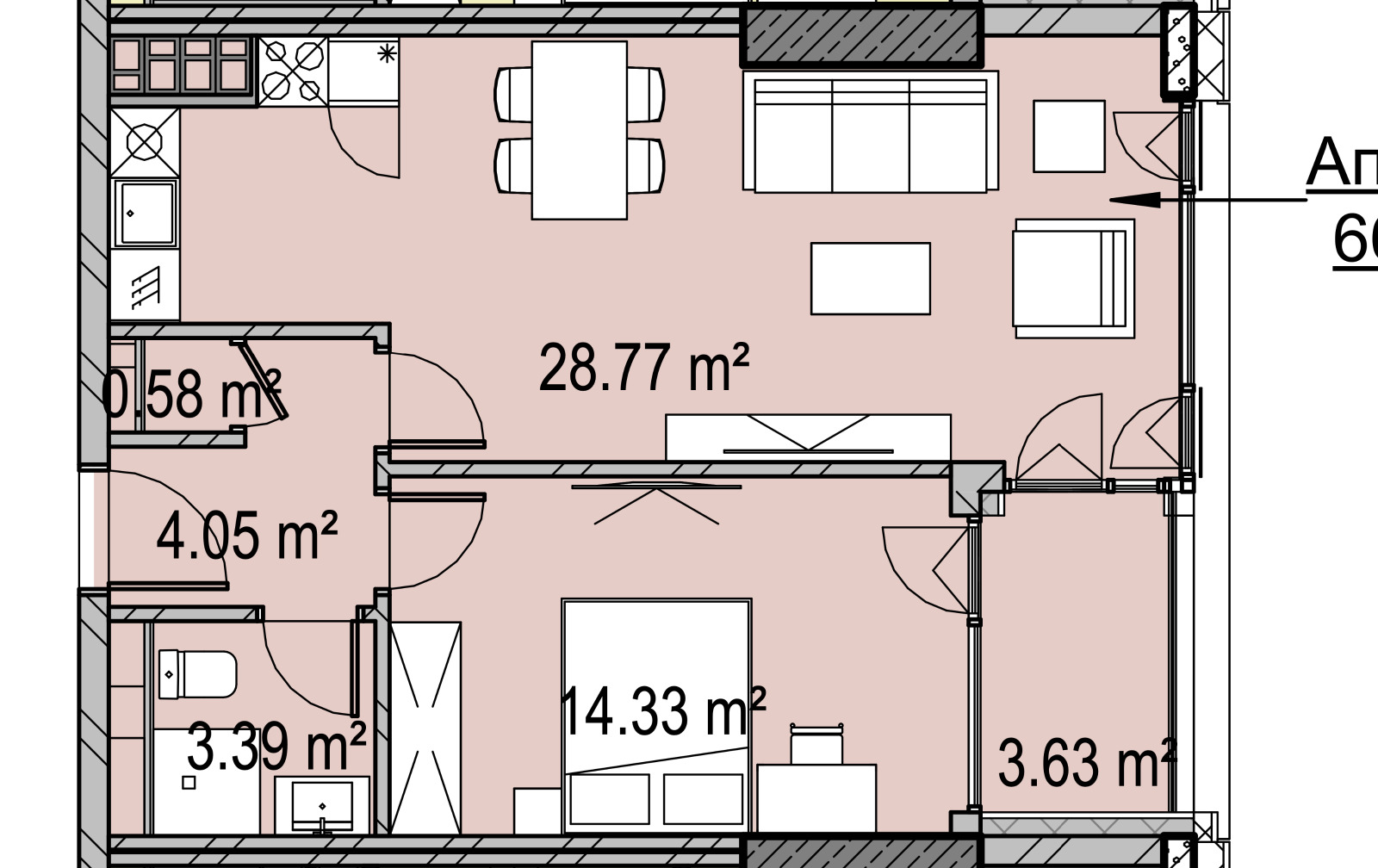 Продава 2-СТАЕН, гр. София, Дружба 1, снимка 2 - Апартаменти - 54213632