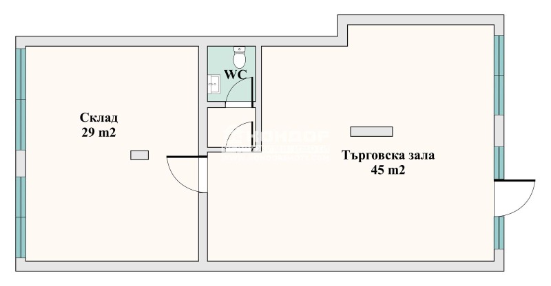 Προς πώληση  Κατάστημα Πλοβδηβ , Τρακηια , 106 τ.μ | 90264770 - εικόνα [2]