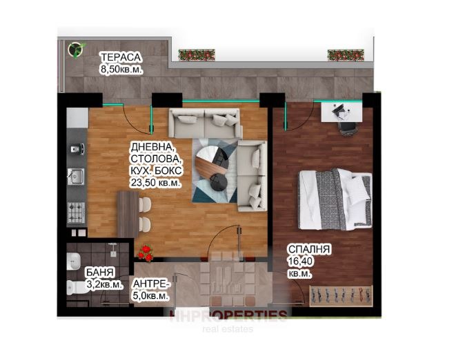 Na prodej  1 ložnice Plovdiv , Christo Smirnenski , 76 m2 | 73349122