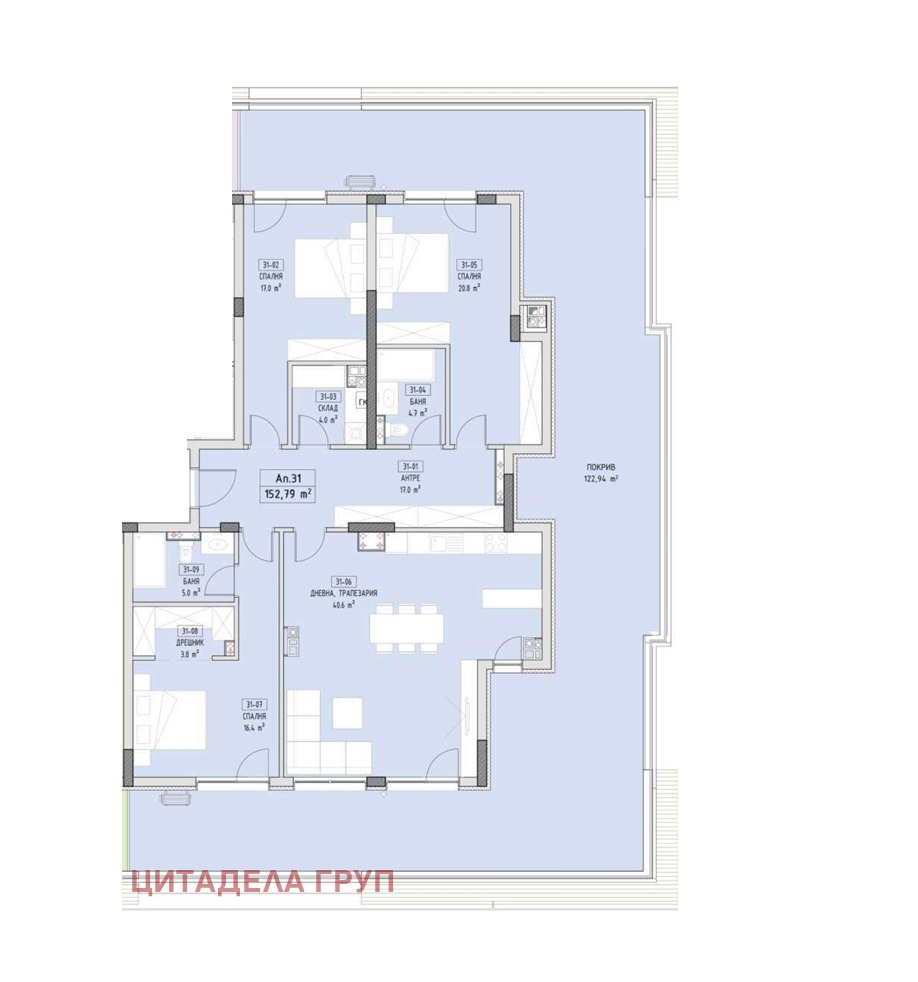 Продава 4-СТАЕН, гр. София, Малинова долина, снимка 14 - Апартаменти - 55951883