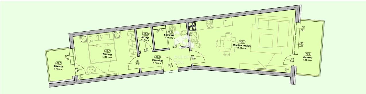 Продава 2-СТАЕН, гр. Варна, Галата, снимка 2 - Апартаменти - 55783831