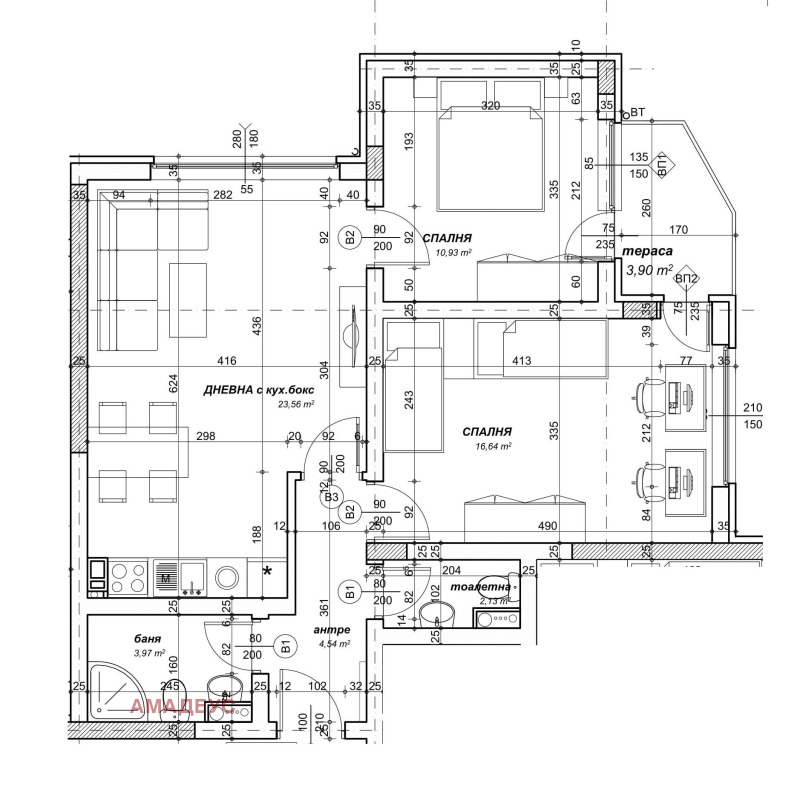 De vânzare  2 dormitoare Sofia , Ovcia cupel 2 , 91 mp | 66256358