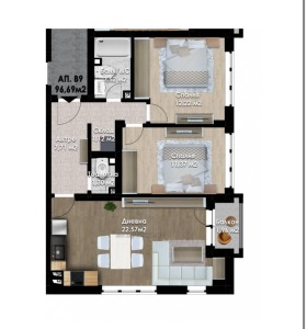 2 bedroom Yuzhen, Plovdiv