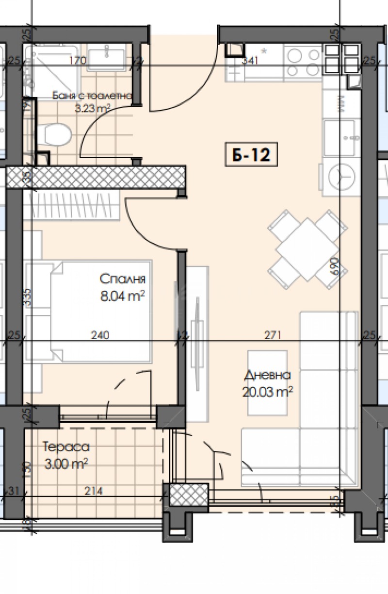 Na prodej  1 ložnice Plovdiv , Gagarin , 51 m2 | 11652080 - obraz [5]