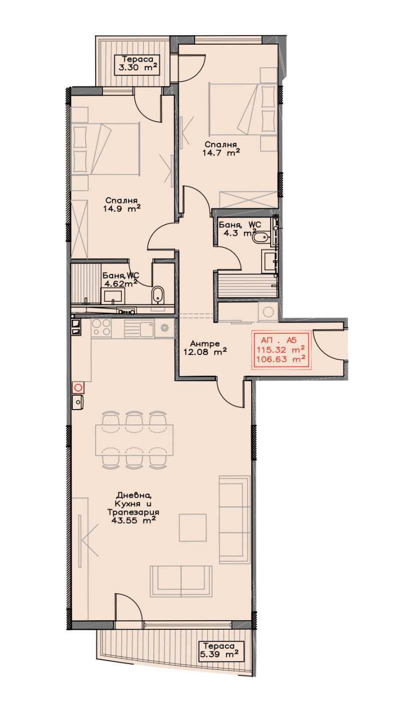 Продава  3-стаен град София , Студентски град , 137 кв.м | 38638325 - изображение [2]