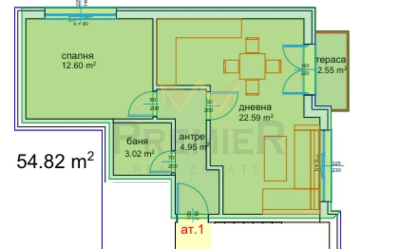 Продаја  1 спаваћа соба Варна , Вазраждане 3 , 66 м2 | 15384833 - слика [2]