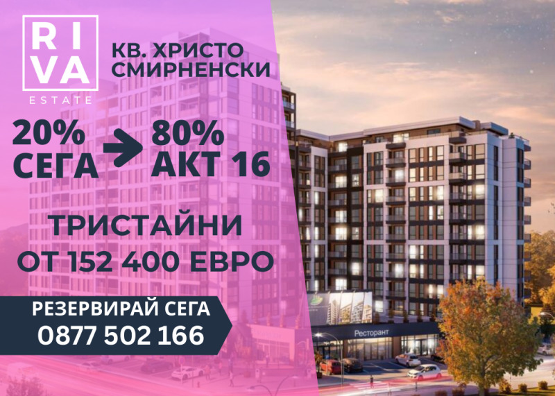 Satılık  2 yatak odası Plovdiv , Hristo Smirnenski , 102 metrekare | 29798309