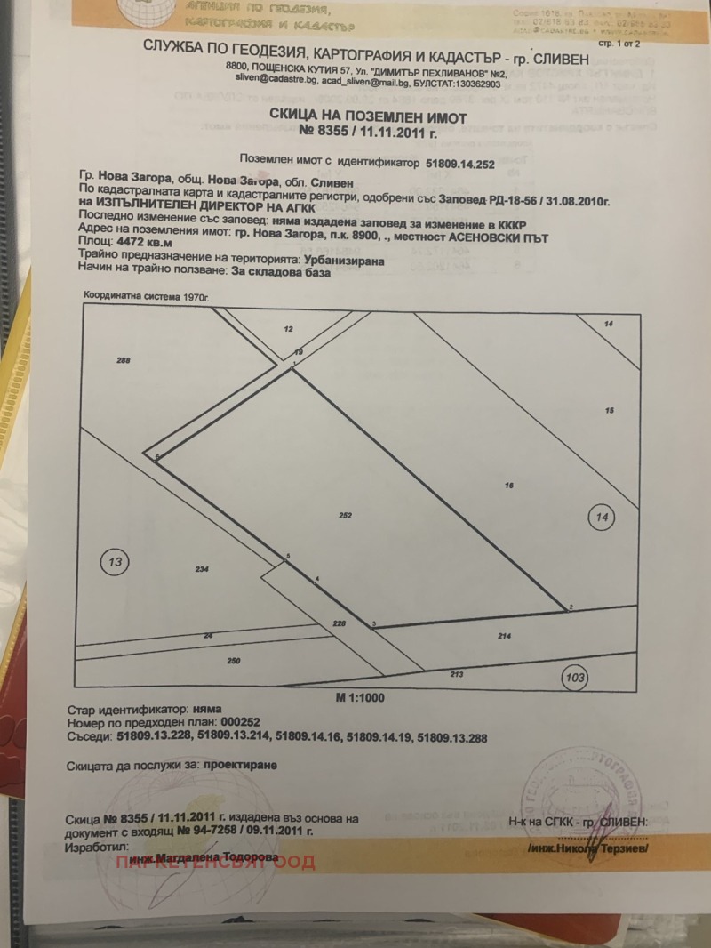 Продава ПАРЦЕЛ, гр. Нова Загора, област Сливен, снимка 1 - Парцели - 47309953