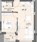 Продава  2-стаен град Пловдив , Гагарин , 58 кв.м | 62782164 - изображение [2]