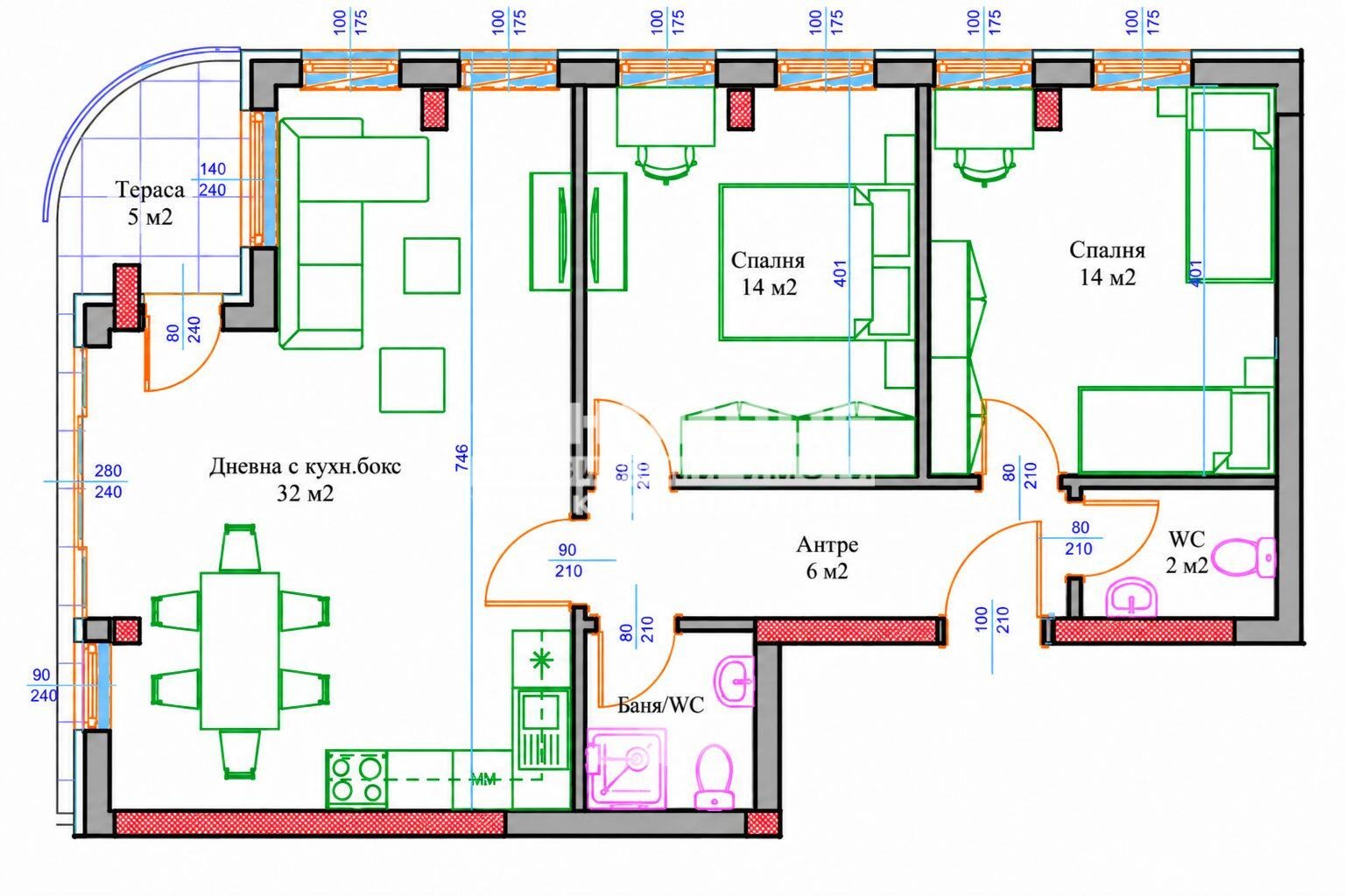 Продава 3-СТАЕН, гр. Пловдив, Център, снимка 2 - Апартаменти - 56205214