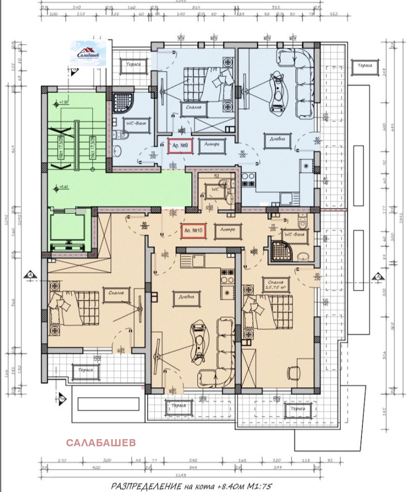 Продава 3-СТАЕН, гр. Пазарджик, Ставропол, снимка 2 - Aпартаменти - 47012138