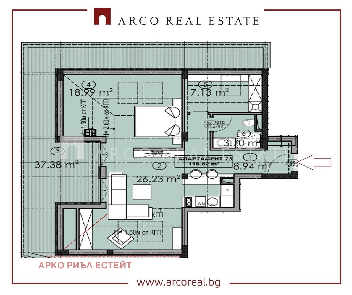 Продава 2-СТАЕН, гр. София, Дружба 2, снимка 5 - Апартаменти - 56734247