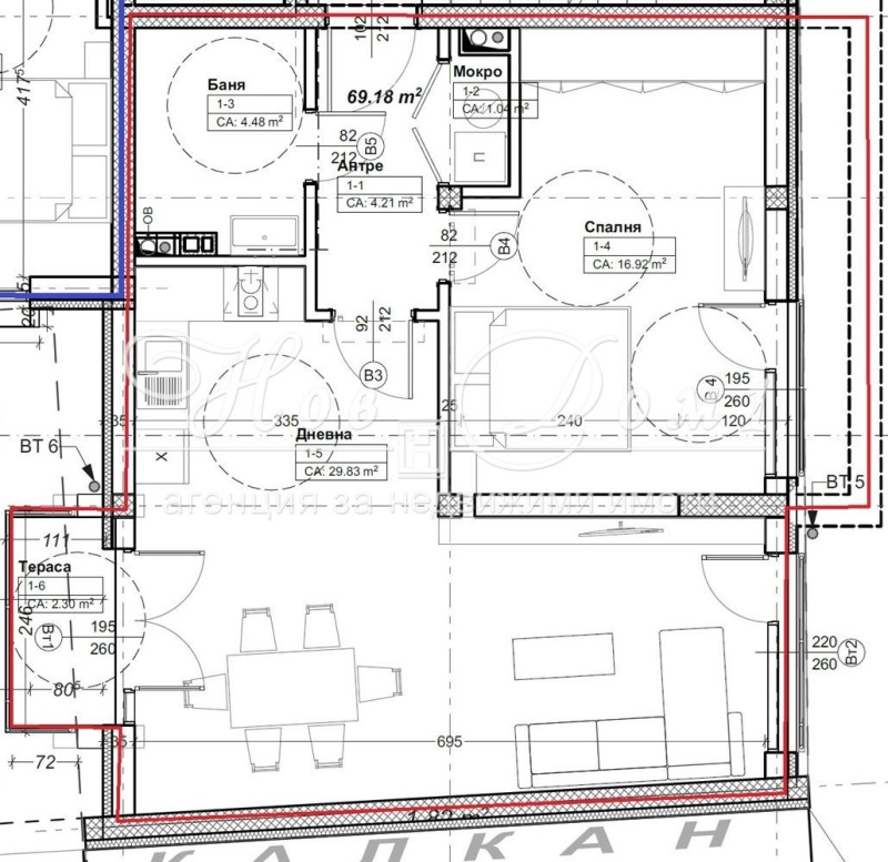 Продава 2-СТАЕН в град София, Оборище - 89 кв.м / 265 990 € » 520 231.22 лв., НОВ ДОМ 1