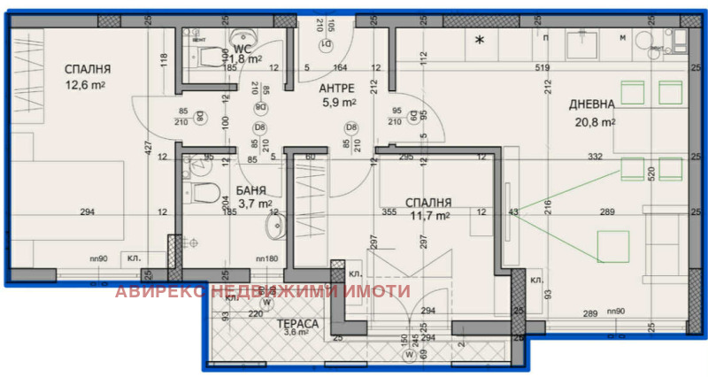 À vendre  2 chambres Plovdiv , Hristo Smirnenski , 90 m² | 60533884 - image [4]