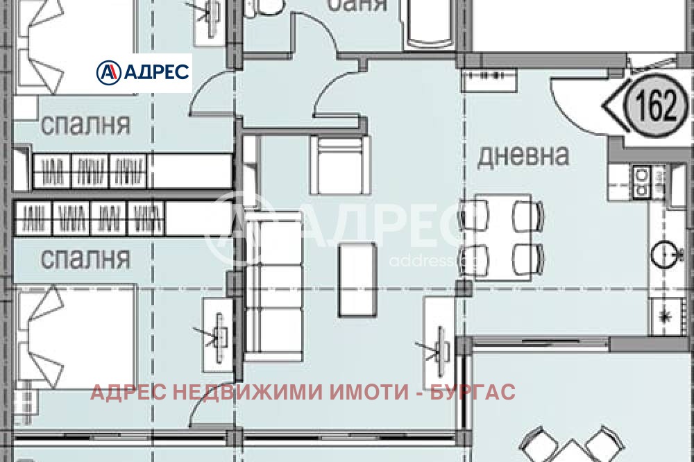 Продава 3-СТАЕН, гр. Свети Влас, област Бургас, снимка 4 - Апартаменти - 53794046