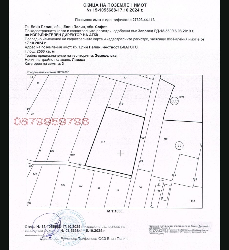 Продава ПАРЦЕЛ, гр. Елин Пелин, област София област, снимка 2 - Парцели - 55207714