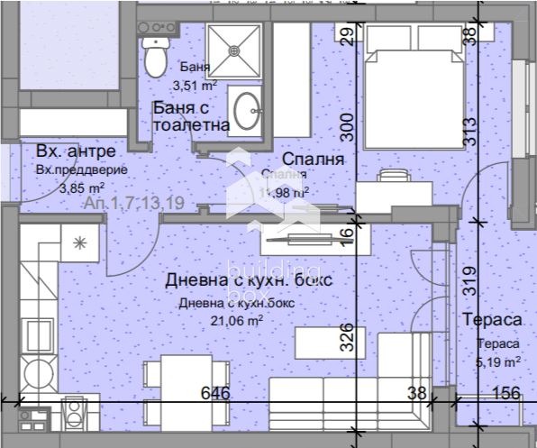 In vendita  1 camera da letto Plovdiv , Ostromila , 60 mq | 82737134 - Immagine [5]