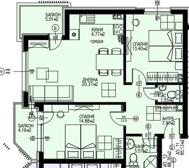 Продава 3-СТАЕН, гр. София, Драгалевци, снимка 2 - Апартаменти - 54355400