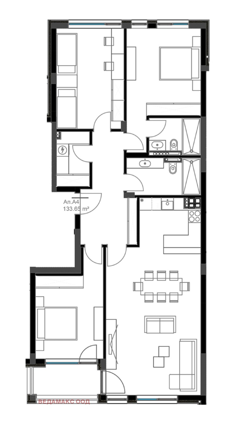 En venta  3 dormitorios Varna , Sveti Nikola , 153 metros cuadrados | 43978423 - imagen [2]