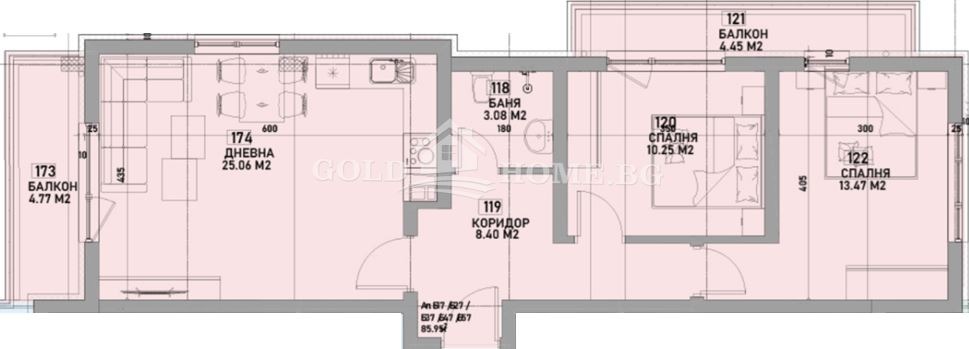 Продава 3-СТАЕН, гр. Пловдив, Южен, снимка 2 - Апартаменти - 53946622