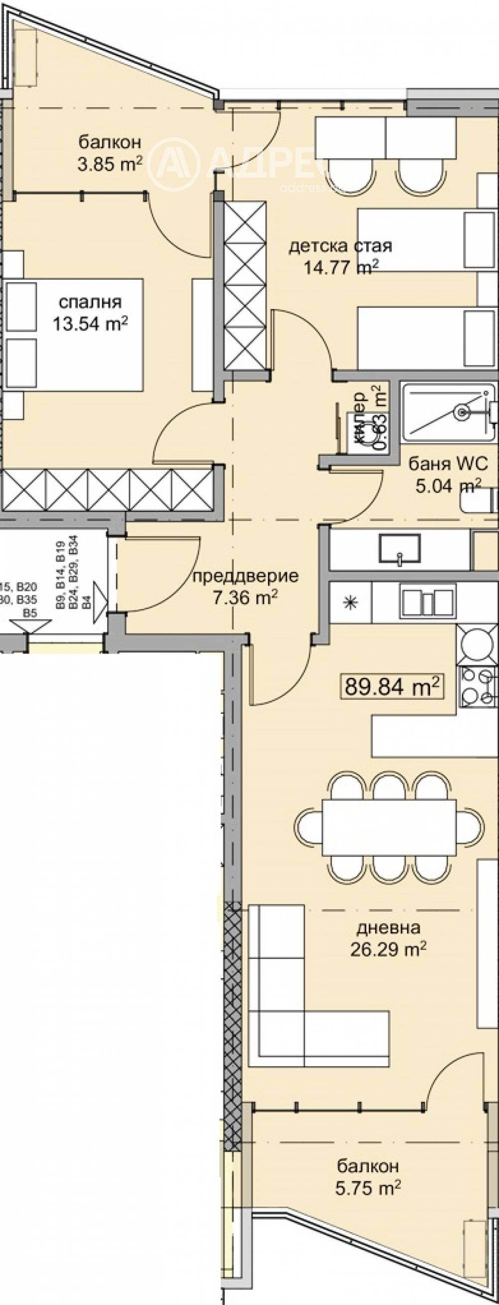 Продава 3-СТАЕН, гр. Варна, м-т Долна Трака, снимка 3 - Апартаменти - 55103399