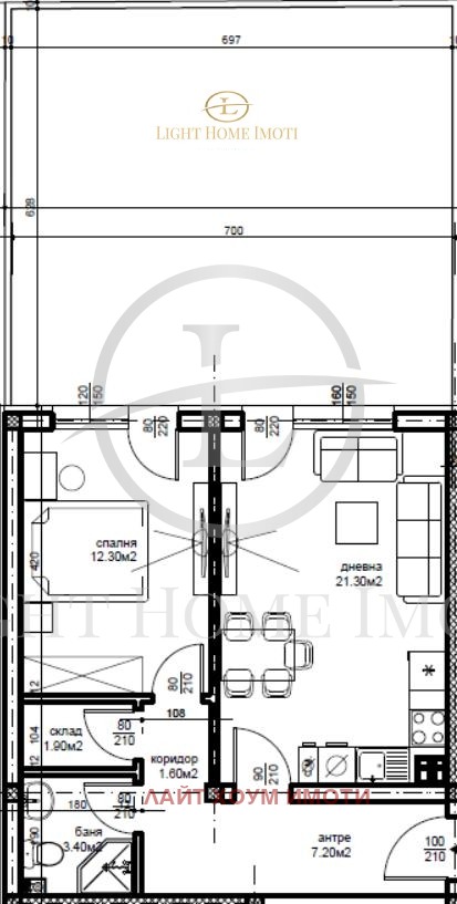 De vânzare  1 dormitor Plovdiv , Belomorsci , 108 mp | 81885854 - imagine [5]