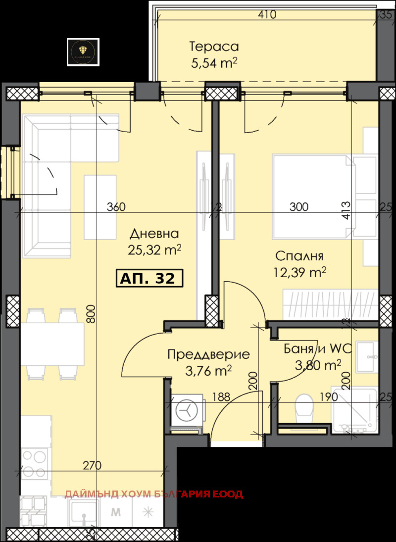 Продается  1 спальня Пловдив , Тракия , 73 кв.м | 90341325 - изображение [2]