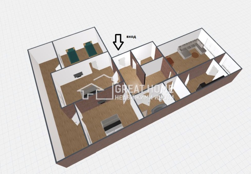 For Sale  3+ bedroom Targovishte , Varosha , 108 sq.m | 10856639 - image [4]