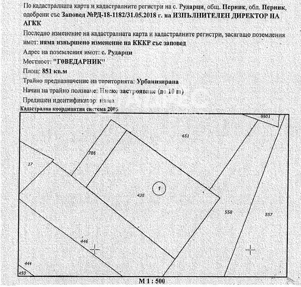 Продава ПАРЦЕЛ, с. Рударци, област Перник, снимка 4 - Парцели - 56315718
