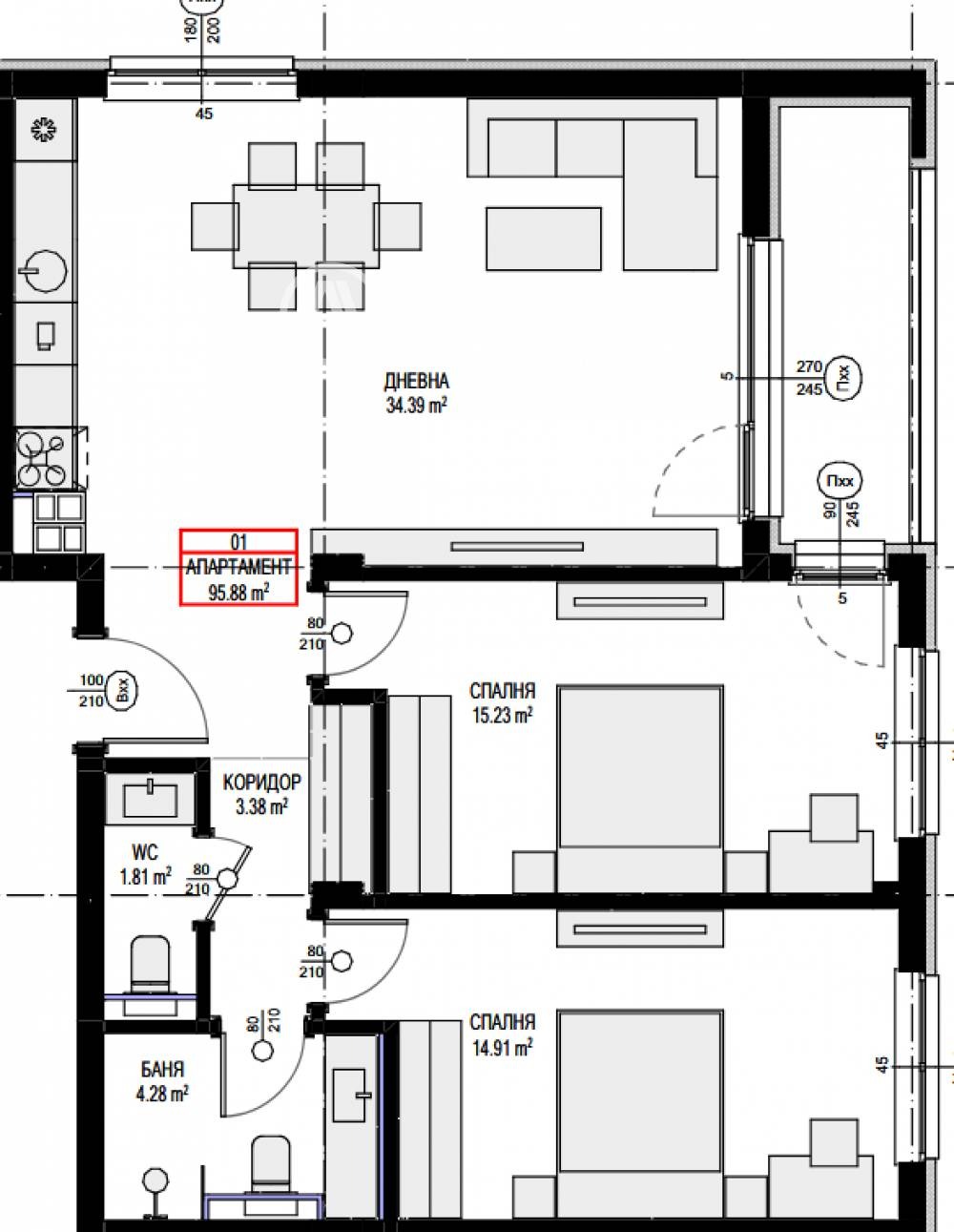 Продава 3-СТАЕН, гр. София, Овча купел 2, снимка 4 - Апартаменти - 51930411