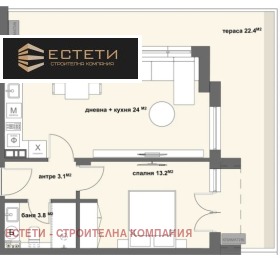1 soverom Tsentar, Stara Zagora 7