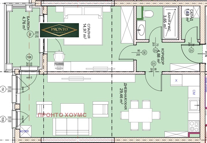 Продава 2-СТАЕН, гр. София, Малинова долина, снимка 4 - Апартаменти - 56265134