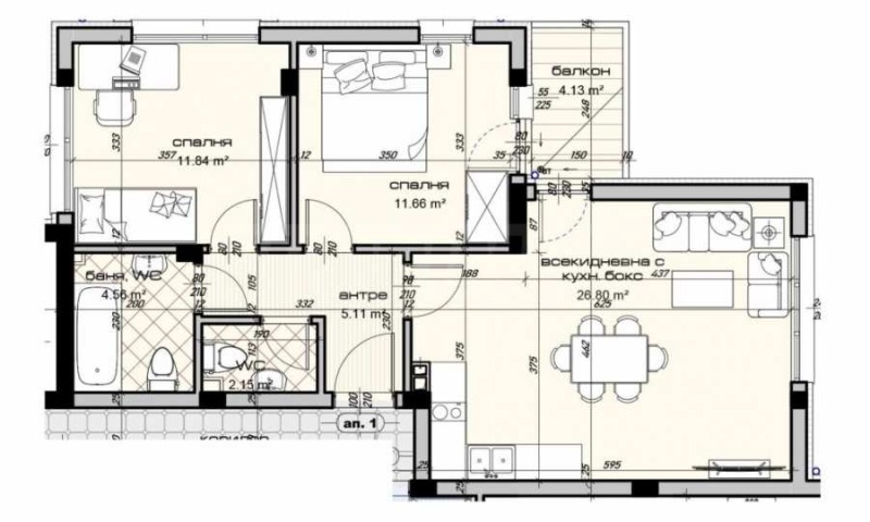 Zu verkaufen  2 Schlafzimmer Warna , Winiza , 101 qm | 79592676 - Bild [2]