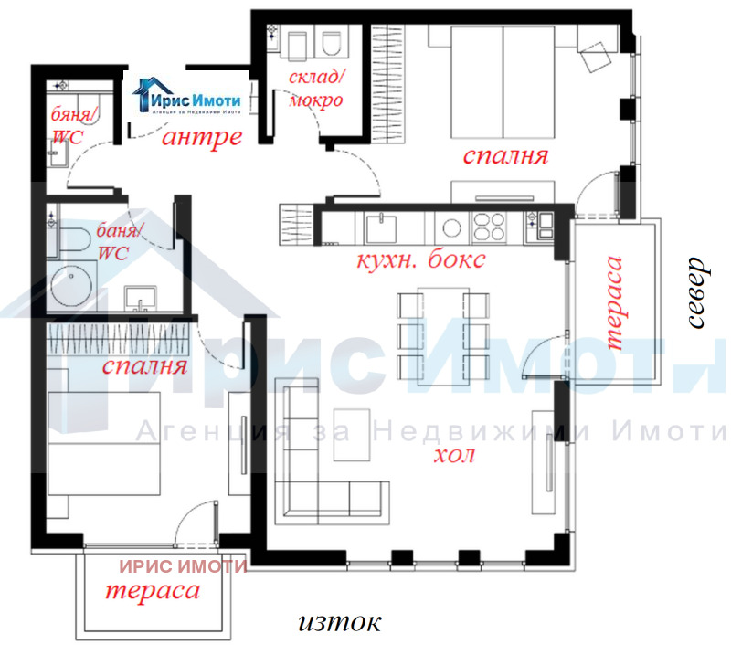 In vendita  2 camere da letto Sofia , Malinova dolina , 130 mq | 51408337 - Immagine [8]