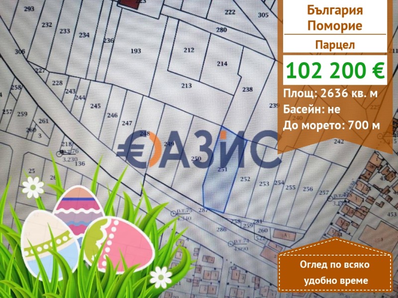 Na sprzedaż  Działka region Burgas , Pomorie , 2636 mkw | 46791744