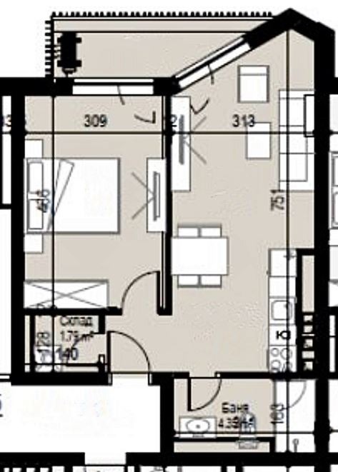 Продава 2-СТАЕН, гр. София, Банишора, снимка 2 - Апартаменти - 53695571