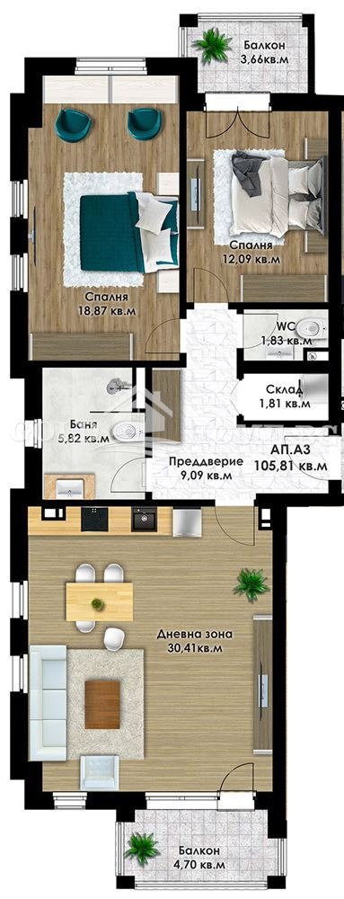 Til salgs  2 soverom Plovdiv , Komatevsko sjose , 110 kvm | 52959841 - bilde [13]