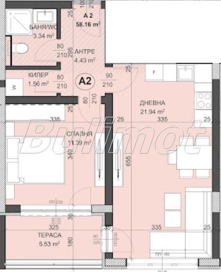 Продаја  1 спаваћа соба Варна , Виница , 66 м2 | 75200203 - слика [3]