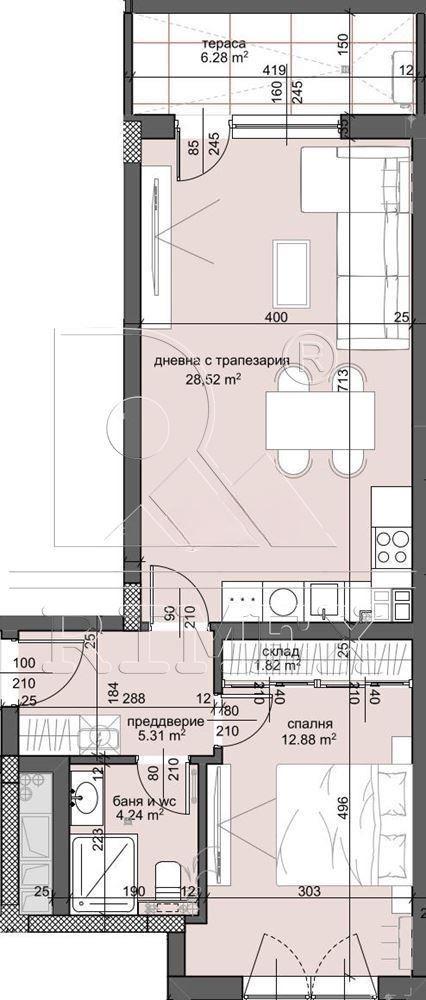 Продава 2-СТАЕН, гр. Пловдив, Тракия, снимка 2 - Апартаменти - 54222701