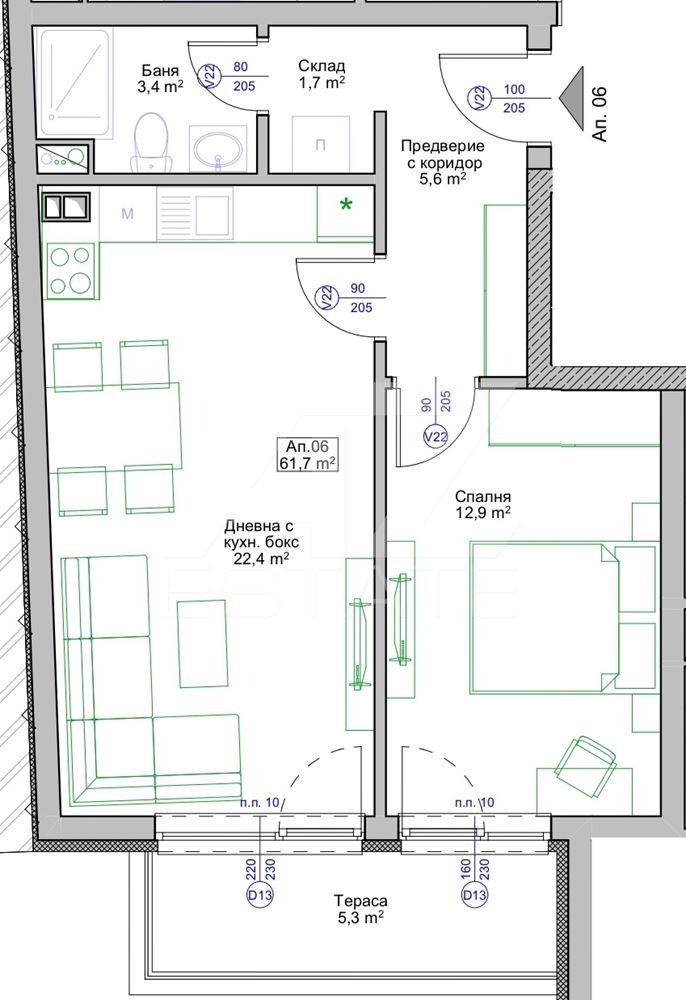 Продава  2-стаен област Бургас , гр. Поморие , 67 кв.м | 96225013 - изображение [8]