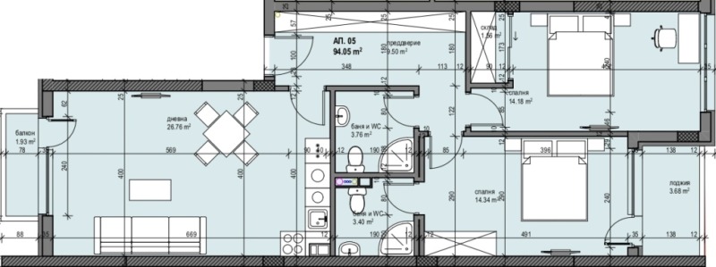 Te koop  3 slaapkamers Sofia , Zona B-19 , 119 m² | 51963445 - afbeelding [9]