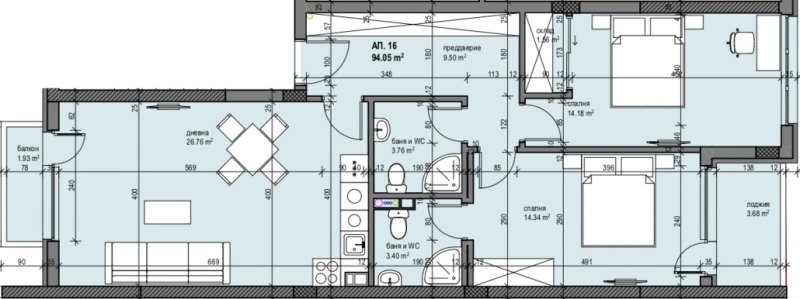Te koop  3 slaapkamers Sofia , Zona B-19 , 119 m² | 51963445 - afbeelding [11]