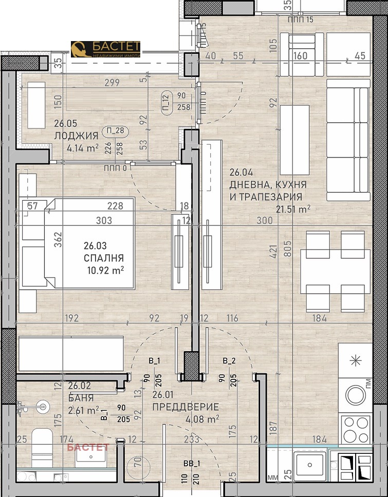 For Sale  1 bedroom Sofia , Suhata reka , 64 sq.m | 85930597 - image [2]