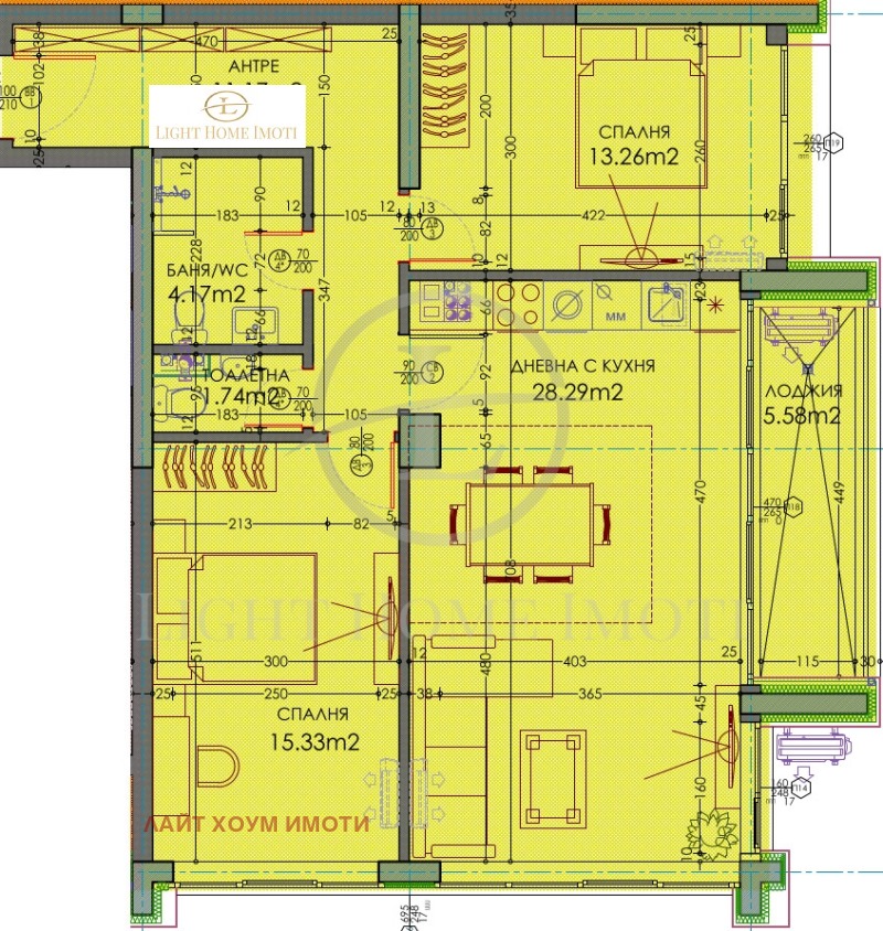 In vendita  2 camere da letto Plovdiv , Trakiia , 117 mq | 59983162 - Immagine [4]