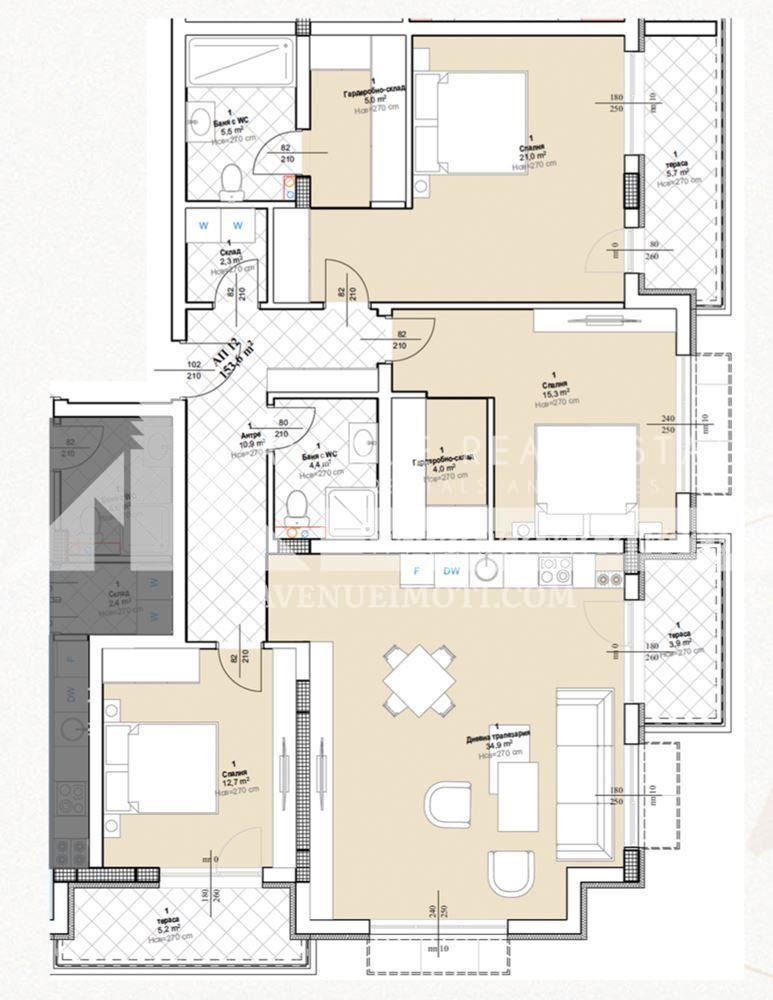 Na prodej  2 ložnice Plovdiv , Ostromila , 175 m2 | 42107049 - obraz [2]