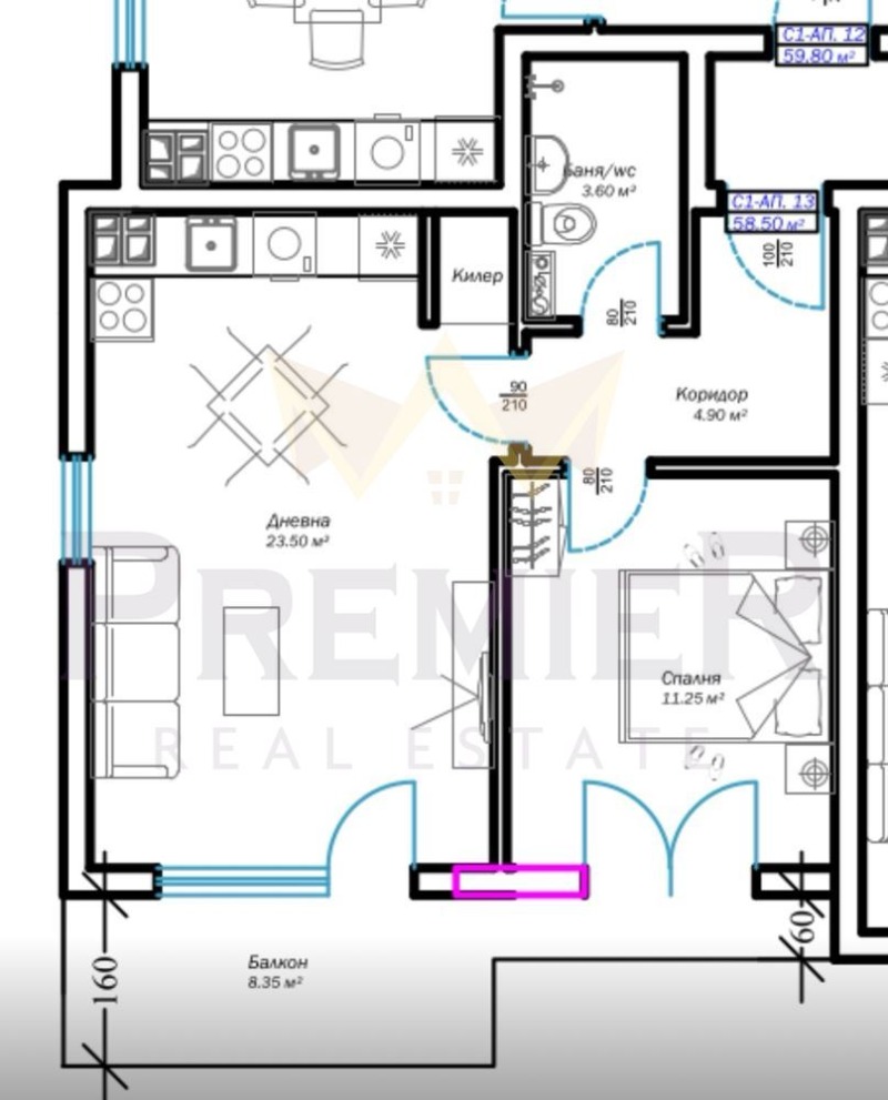 Продава 2-СТАЕН, гр. Варна, Възраждане 3, снимка 3 - Aпартаменти - 47713308