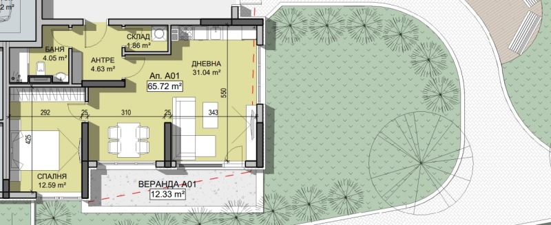 Продава  2-стаен град София , Манастирски ливади , 90 кв.м | 65130768 - изображение [2]
