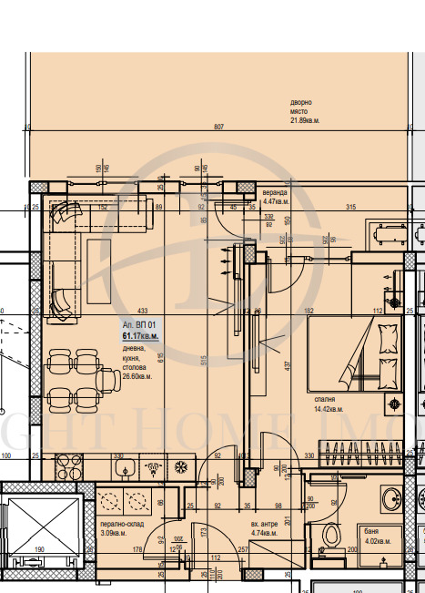 Продава  2-стаен град Пловдив , Остромила , 96 кв.м | 73543029 - изображение [4]